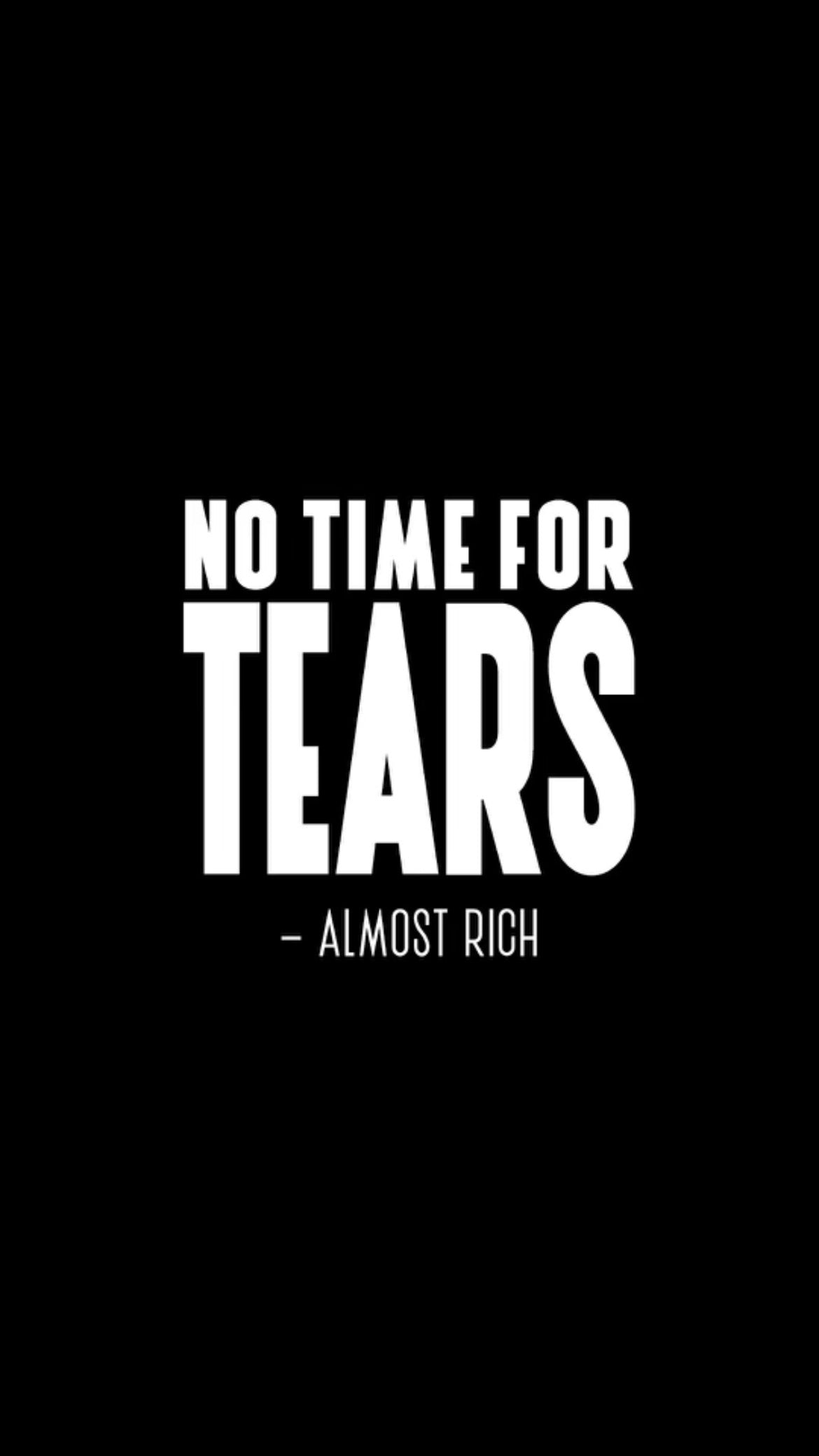 No Time For Tears